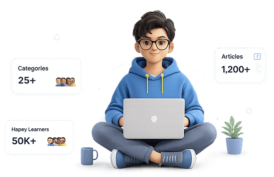 Learner exploring blog articles